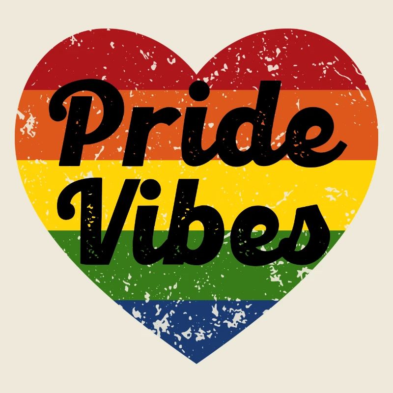 Pride Vibes Heart Design