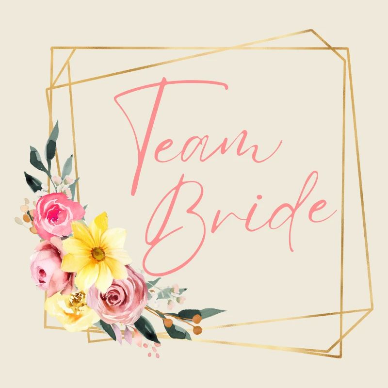 L’équipe de la mariée ! Fleurs, personnalisables