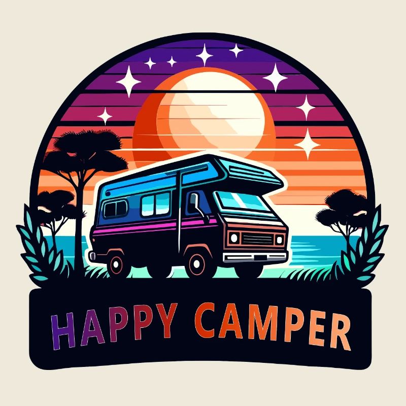 Sunset Happy Camper Van