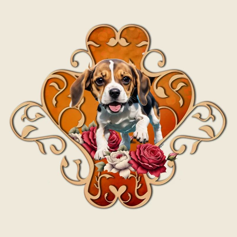 Cute little Beagle.