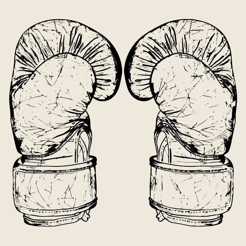 Kickboxing Gloves Sketch