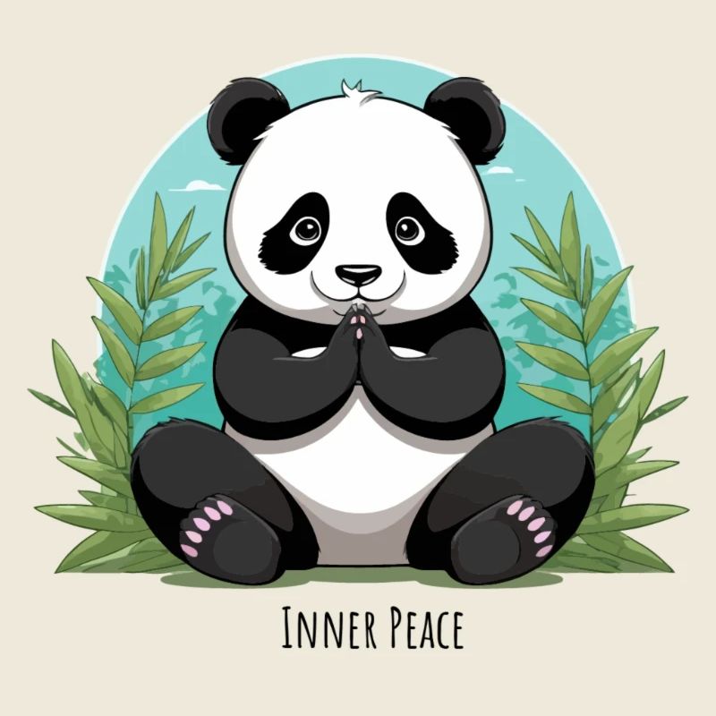 Inner Peace – Meditating Panda