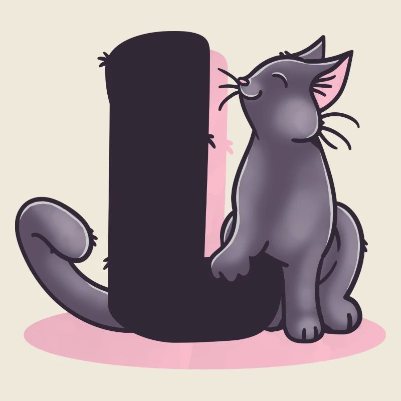 Katze Buchstabe L
