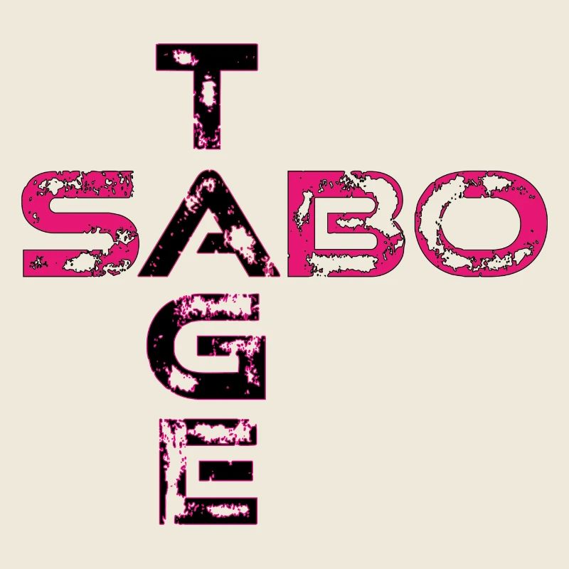Sabotage - Neon-Grunge Typo 