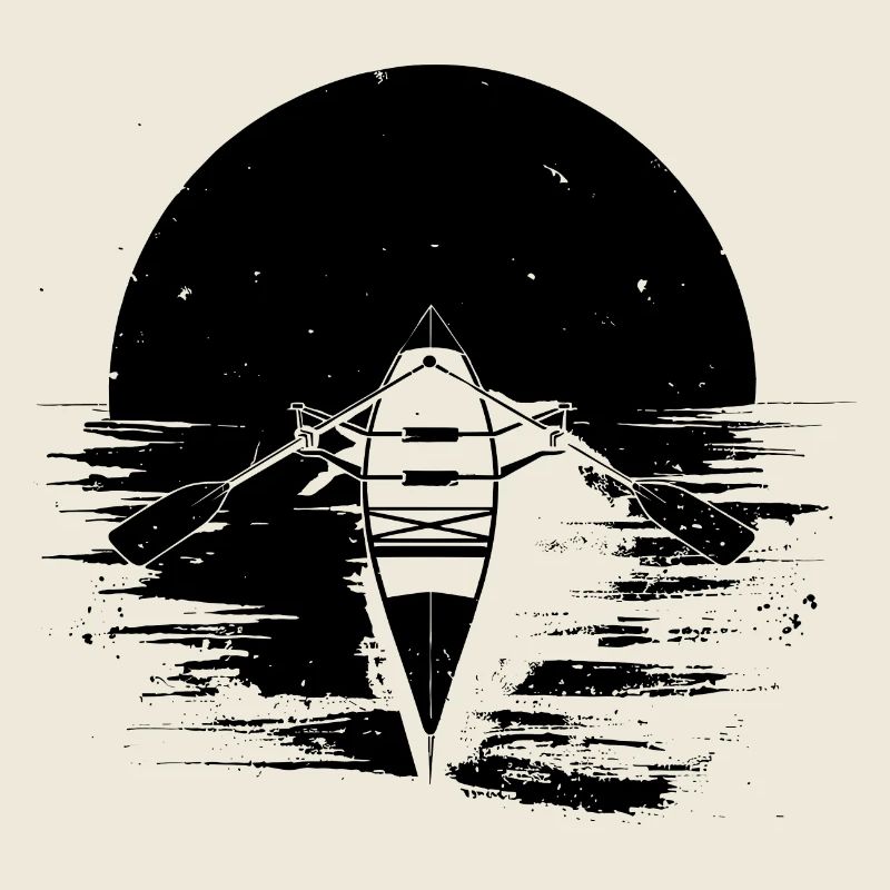 Dessin de bateau à rames