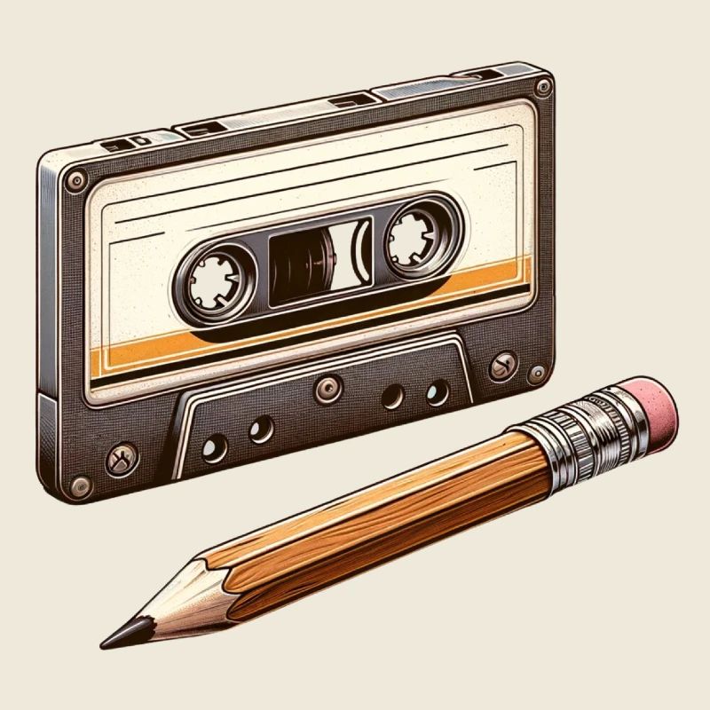 Kassettenstift 80er 90er Jahre Erinnerungsgeschenk