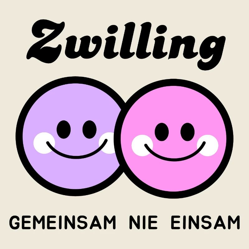 Fröhliche Zwillinge Gesichter Zusammen nie einsam