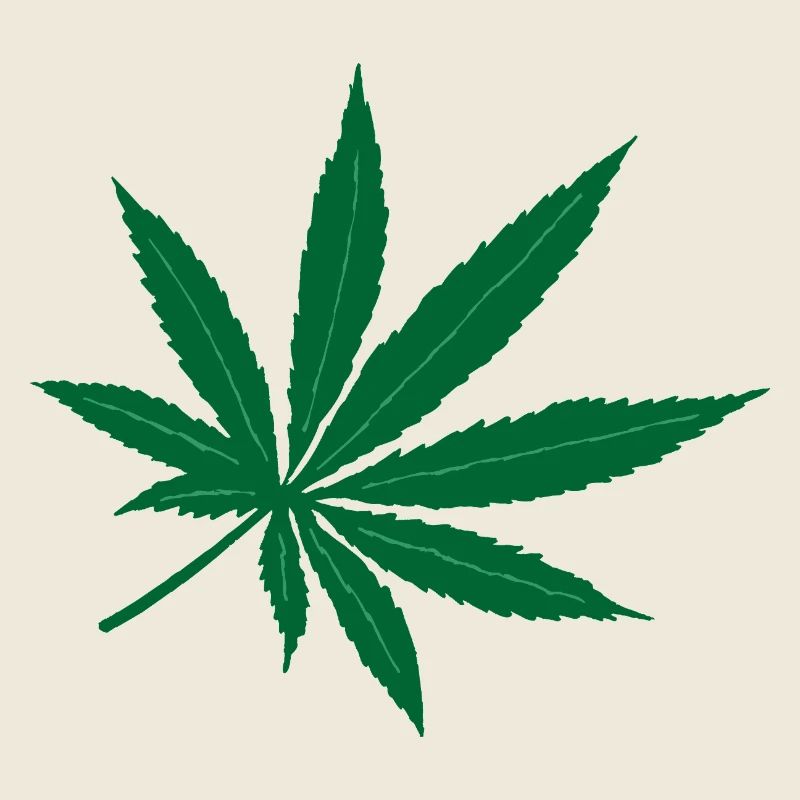 Green weed leaf – Coffeeshop logo inspiration
