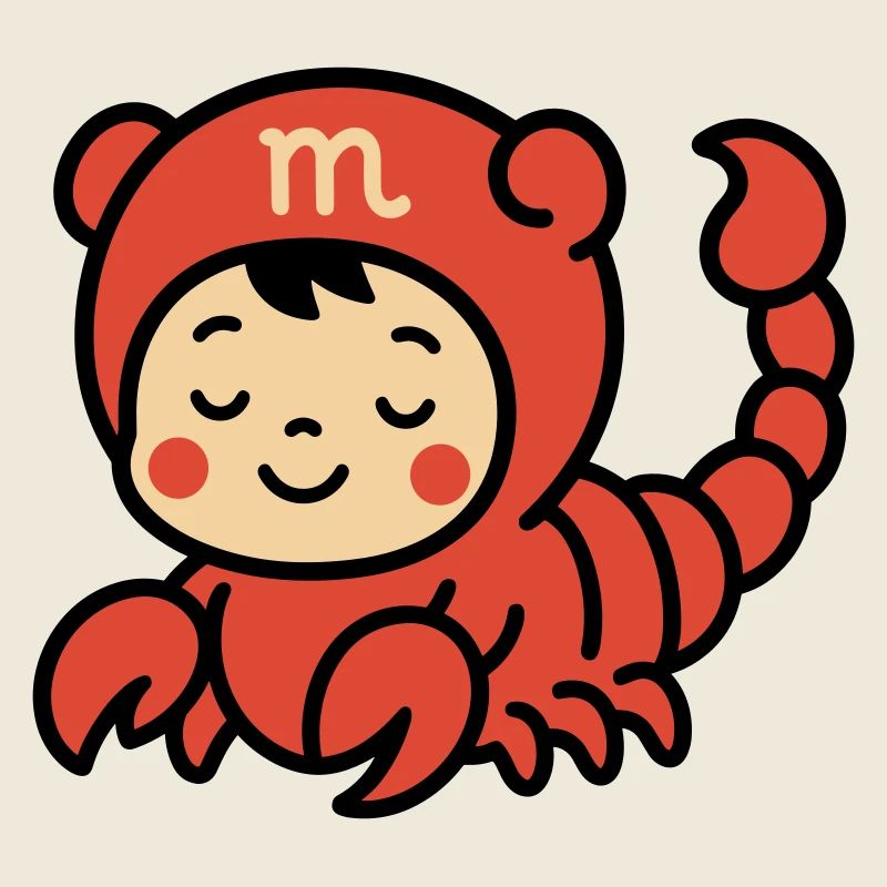 Signe du zodiaque Astro Scorpion mignon