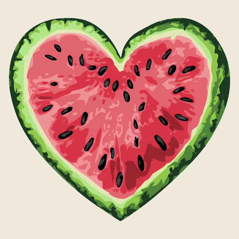 Aquarelle de pastèque pour les gourmands