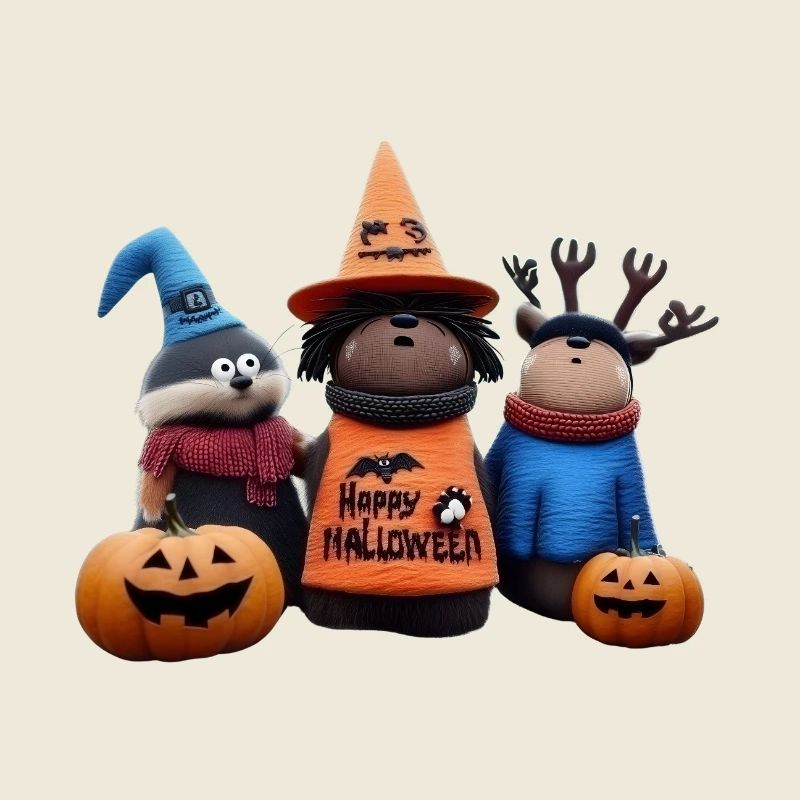 Trio de citrouilles effrayantes Wooligans | Tiere d’Halloween