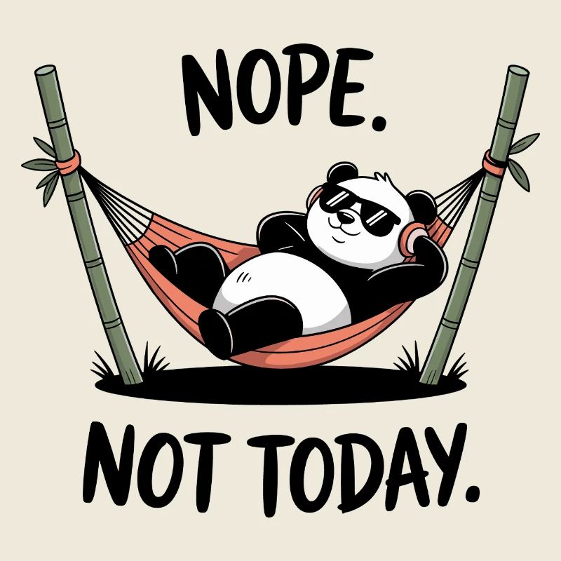 Chillender Panda Relaxing in Hammock