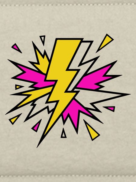 Gelber Strahl Neon-Explosion
