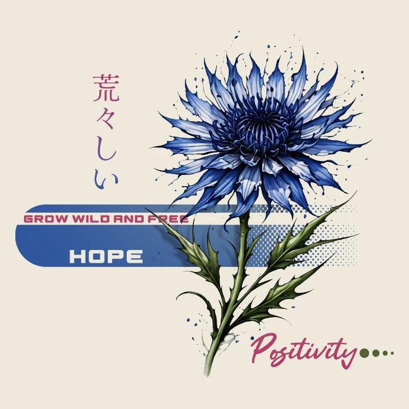 Blaue Blüte Hoffnung