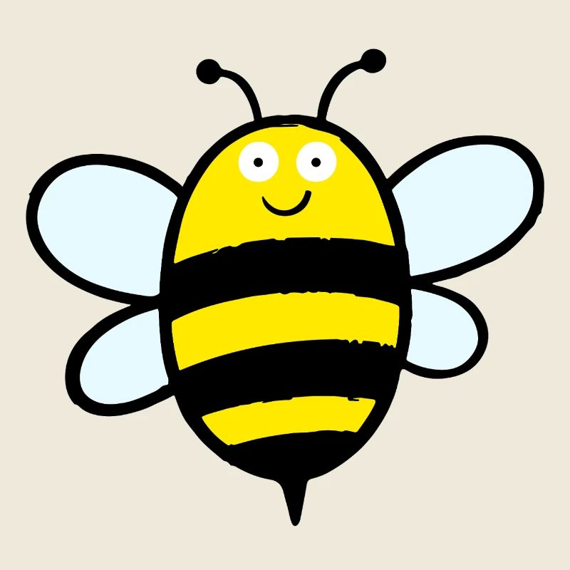 Art des rayures d'abeilles heureuses