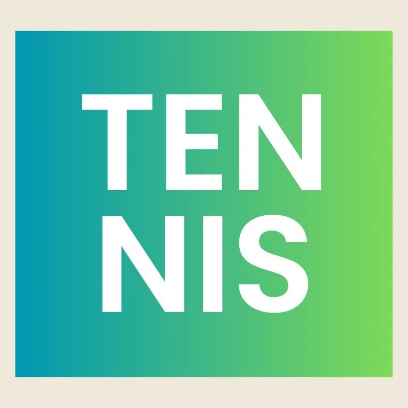 Tennis Gradient Typografie