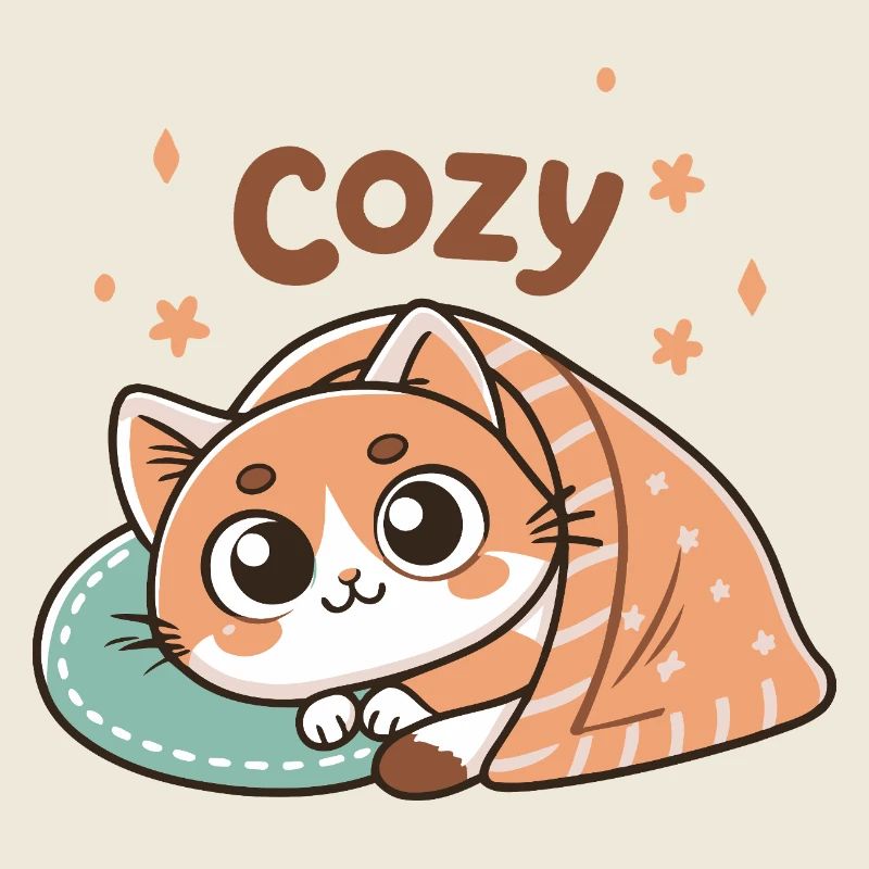Cozy Cat Under Cover