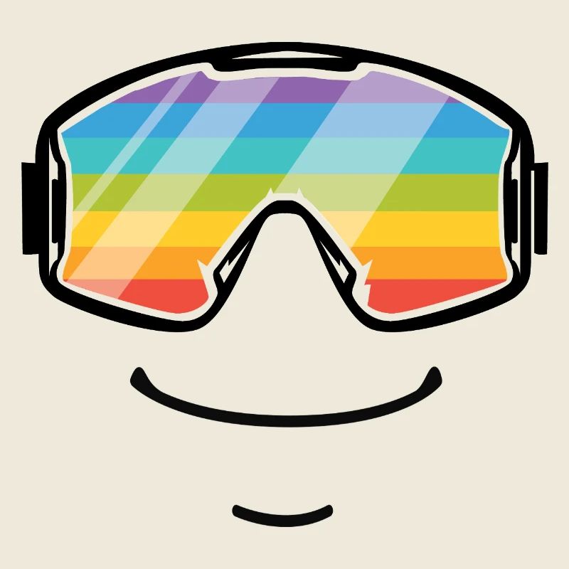 Skibrille Regenbogen Smile Apres-Ski