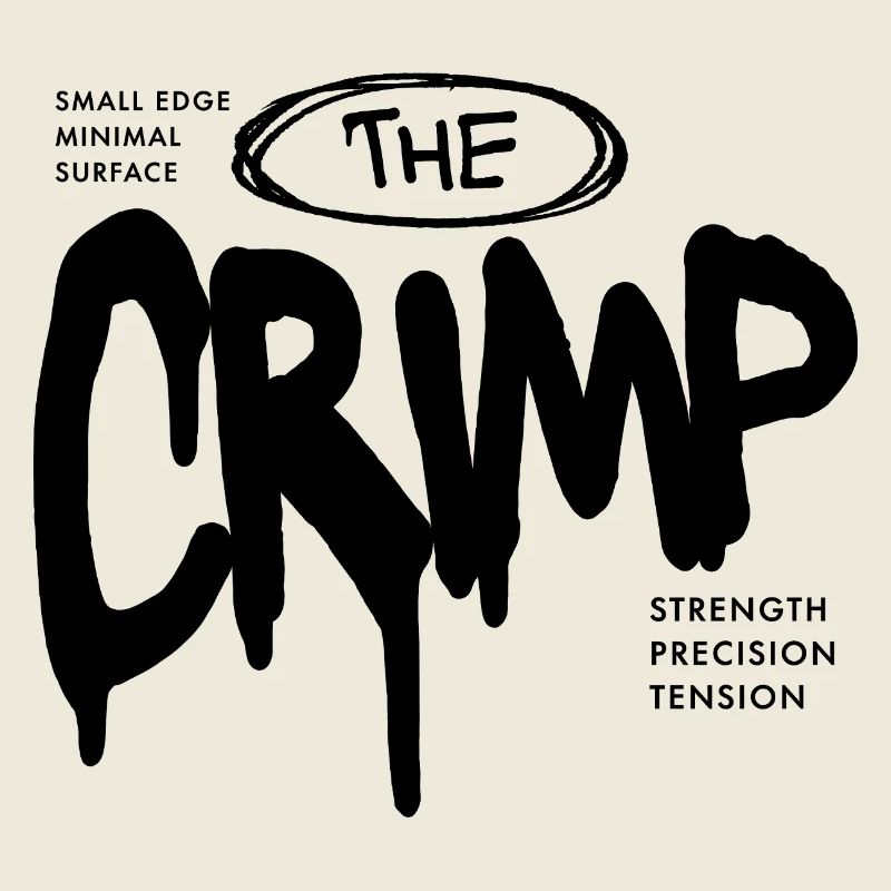 Small Climbing hält den Crimp-Boulder-Slang