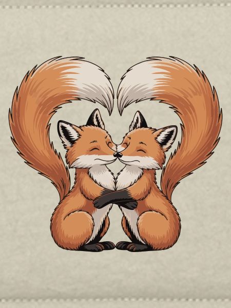 Fuchs Paar Herz