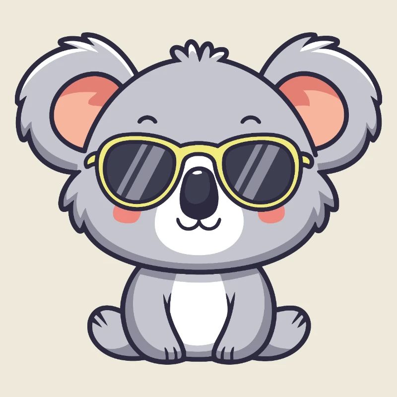 Koala Lunettes Jaunes Pop