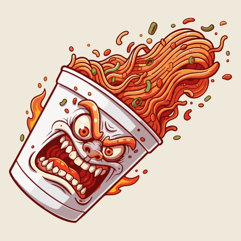 Flammender Becher Wutanfall