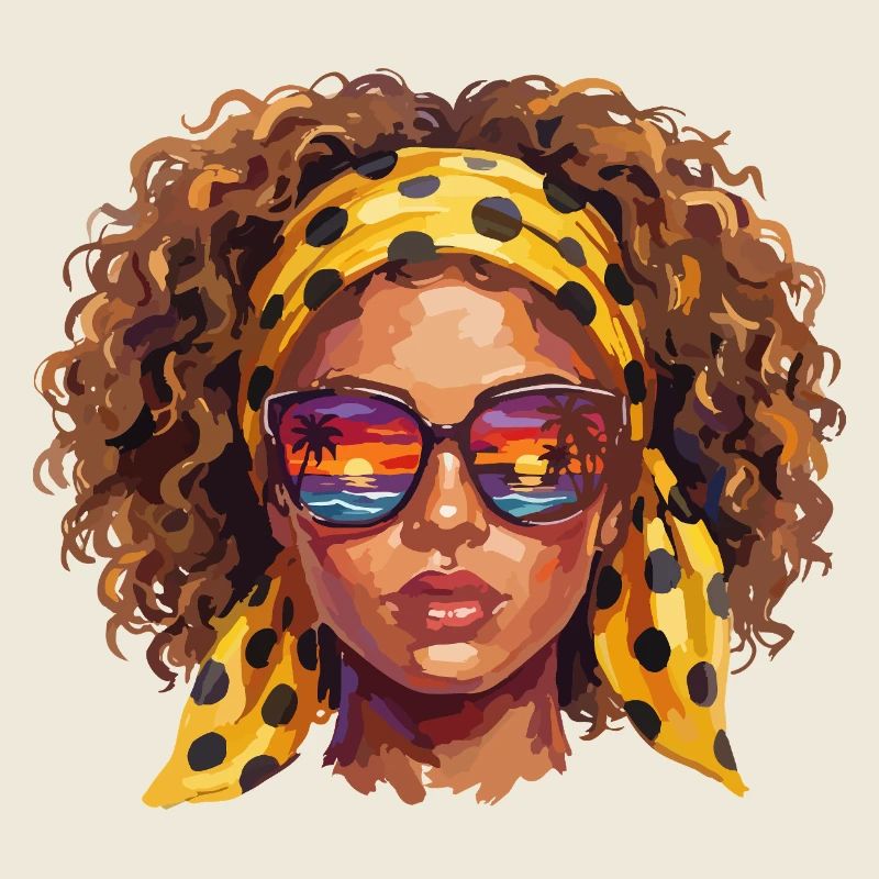 Femme avec des lunettes de soleil
