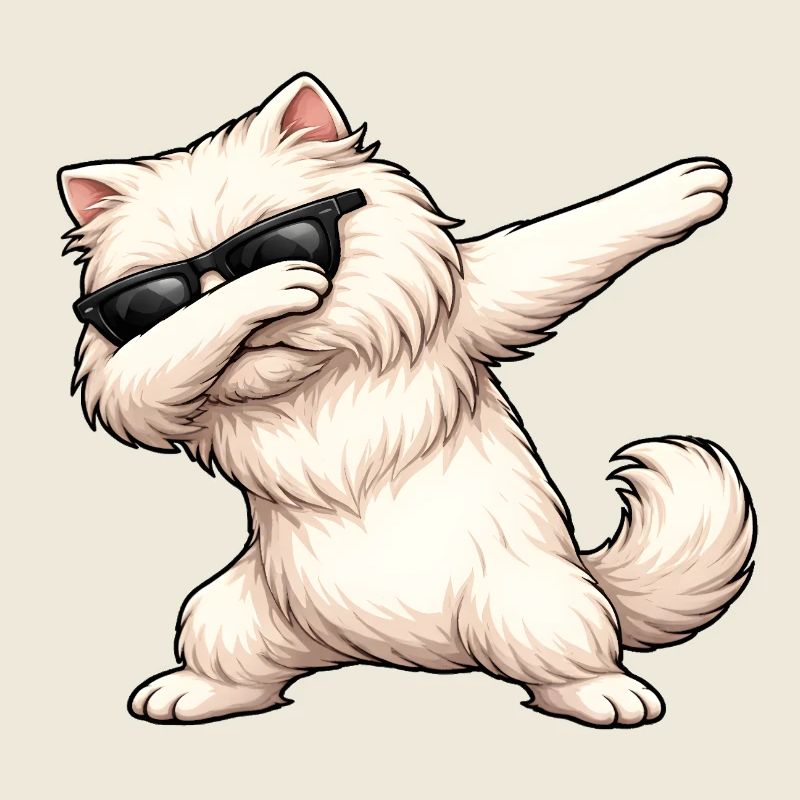 Dab du chat perse