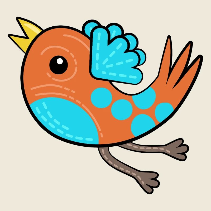 Petit Oiseau Orange