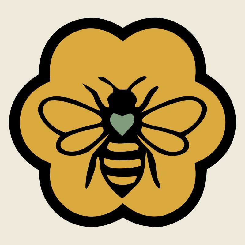 bee heart honeycomb beekeeping nature conservation beekeeper