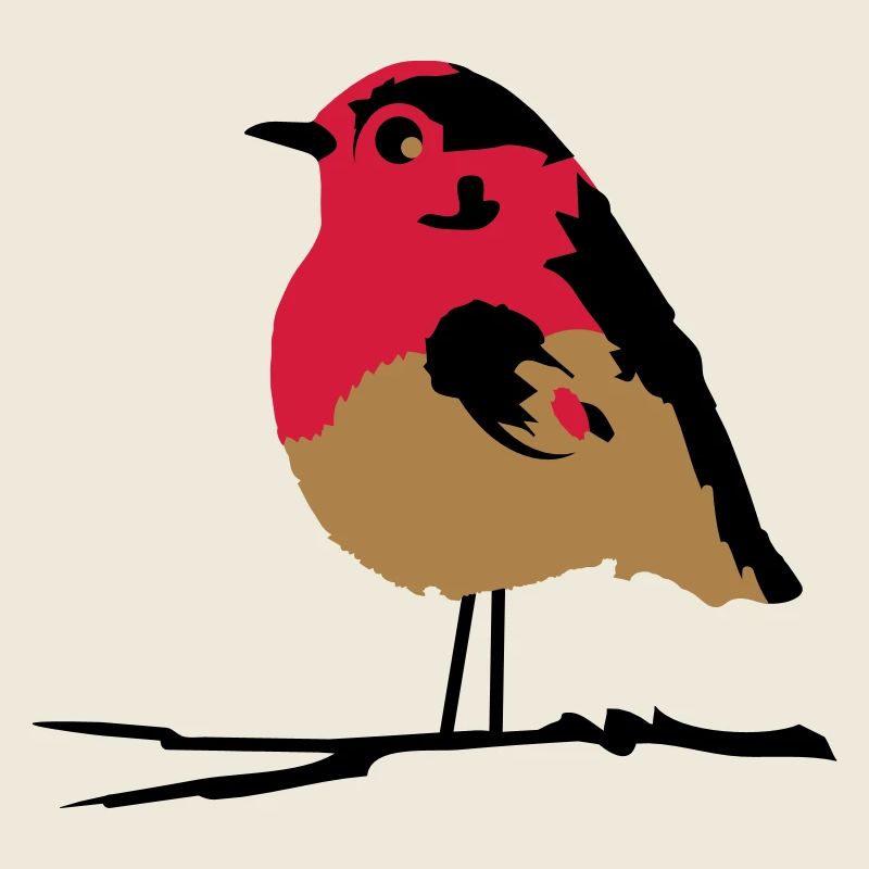 Un rouge-gorge sur la branche
