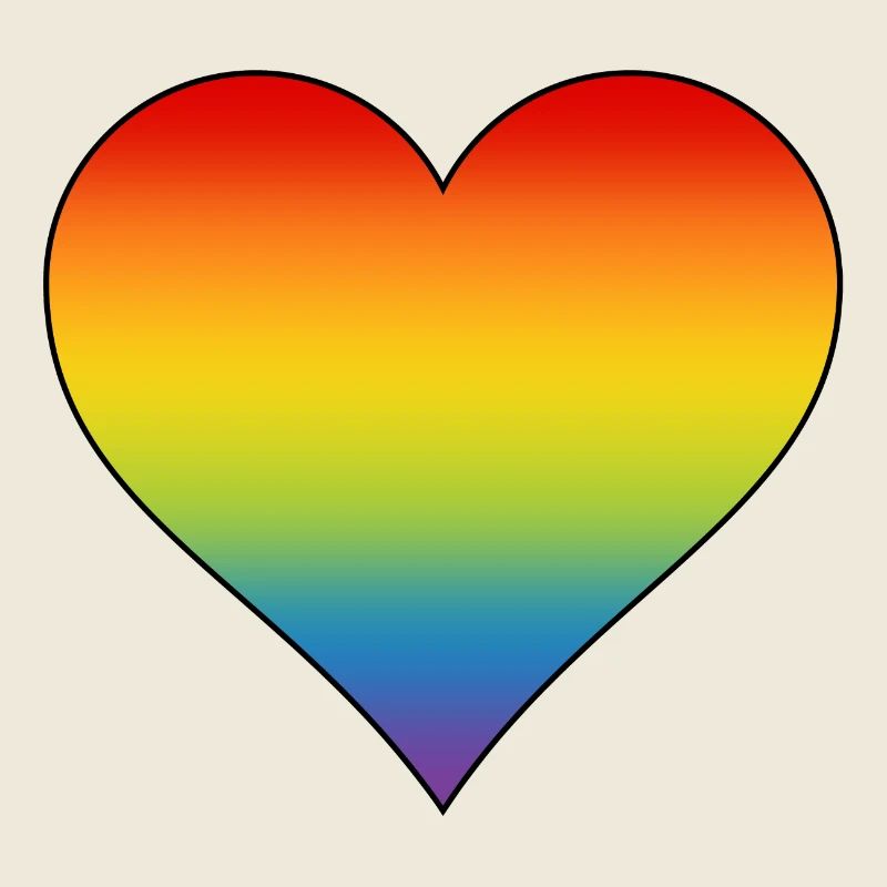 Regenbogen Herz 