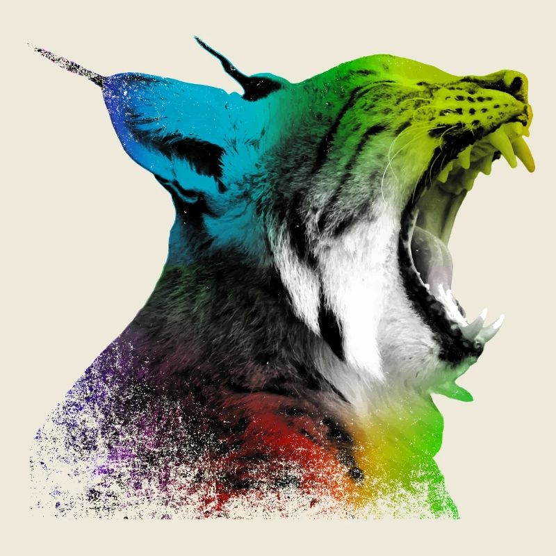 Gähnender Luchs