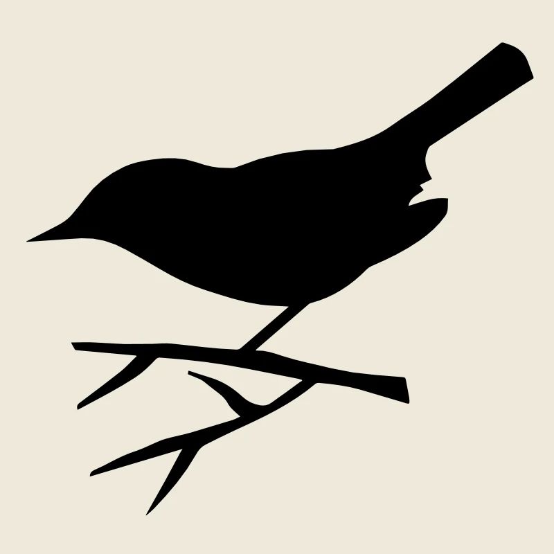 Vogel sitzt auf dem Ast