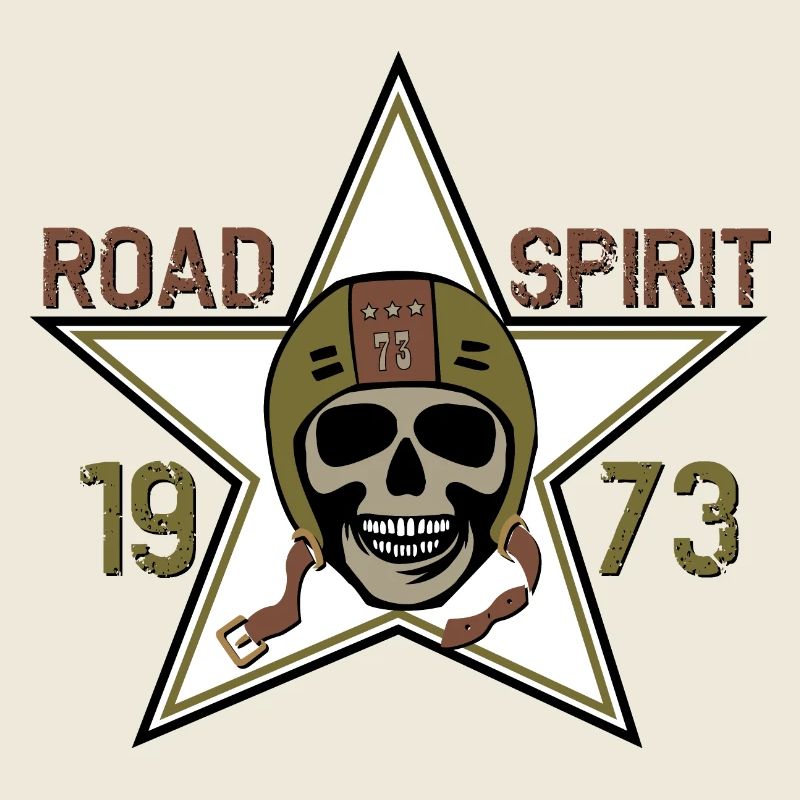 Straßengeist Schädel Stern 1973