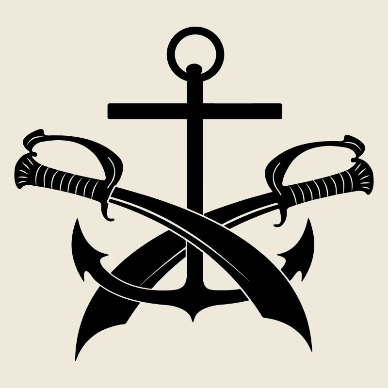 Anchor and two swords