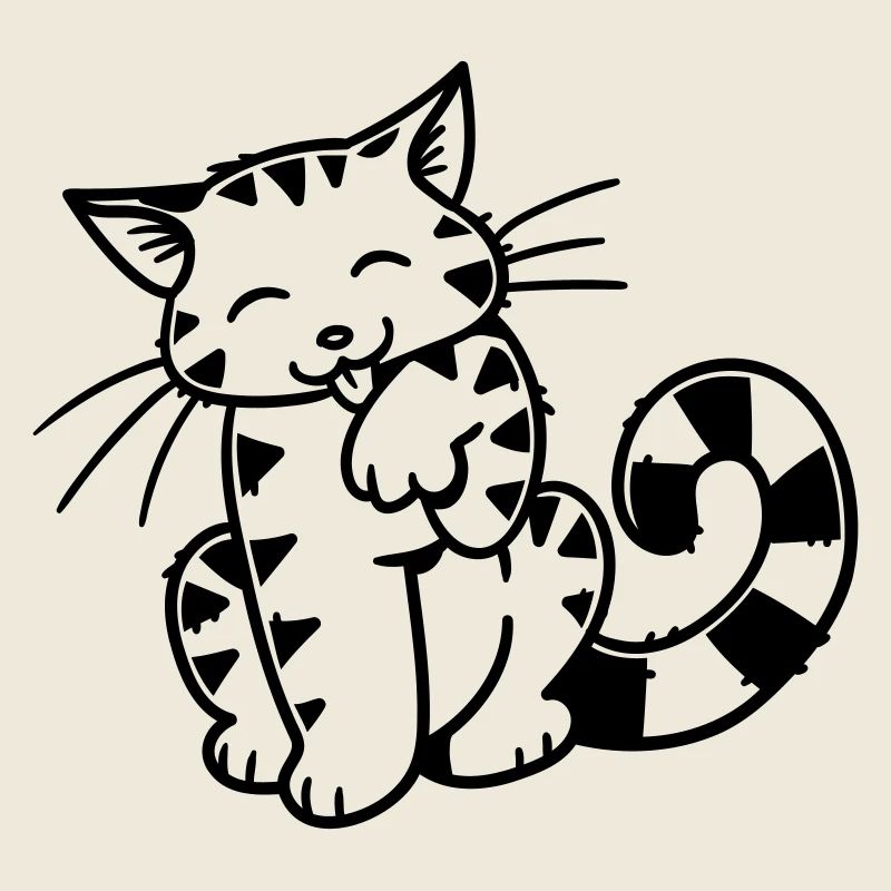 Chaton de dessin animé