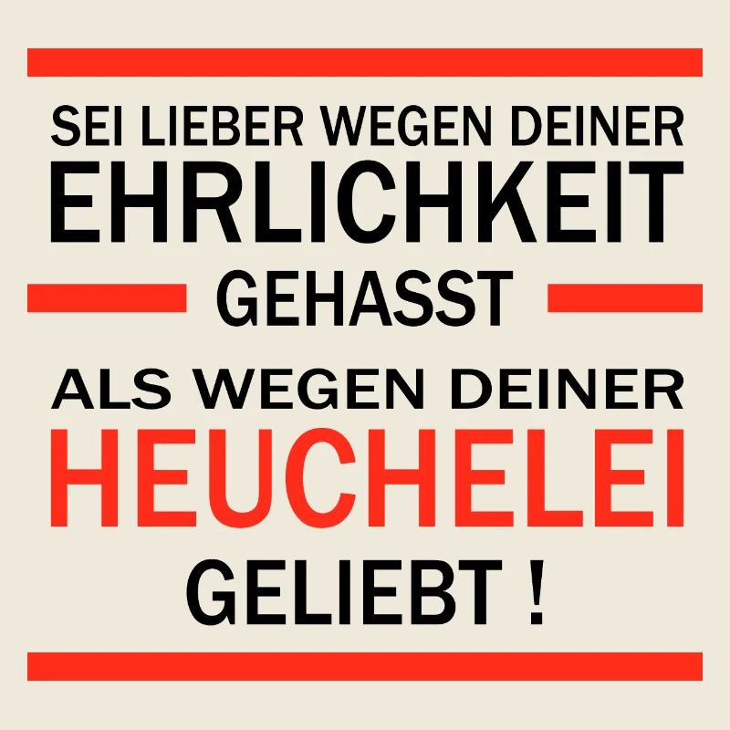 Ehrlichkeit und Heuchelei