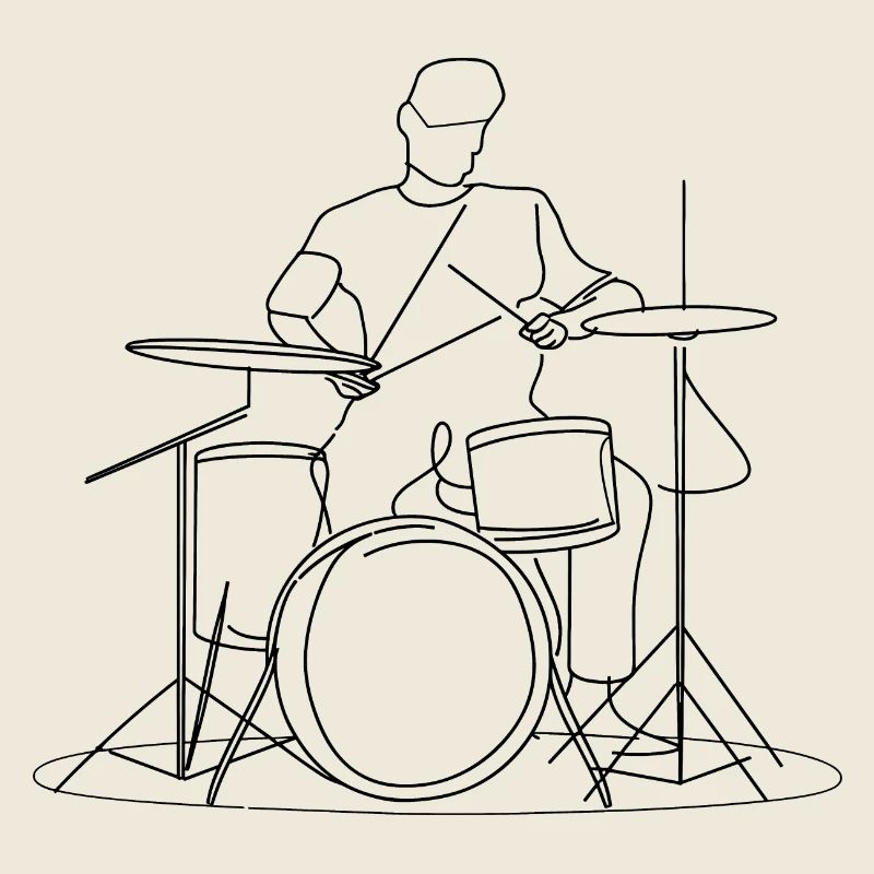 Croquis du batteur