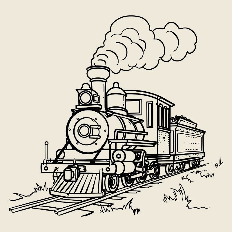 Eisenbahn Zeichnung