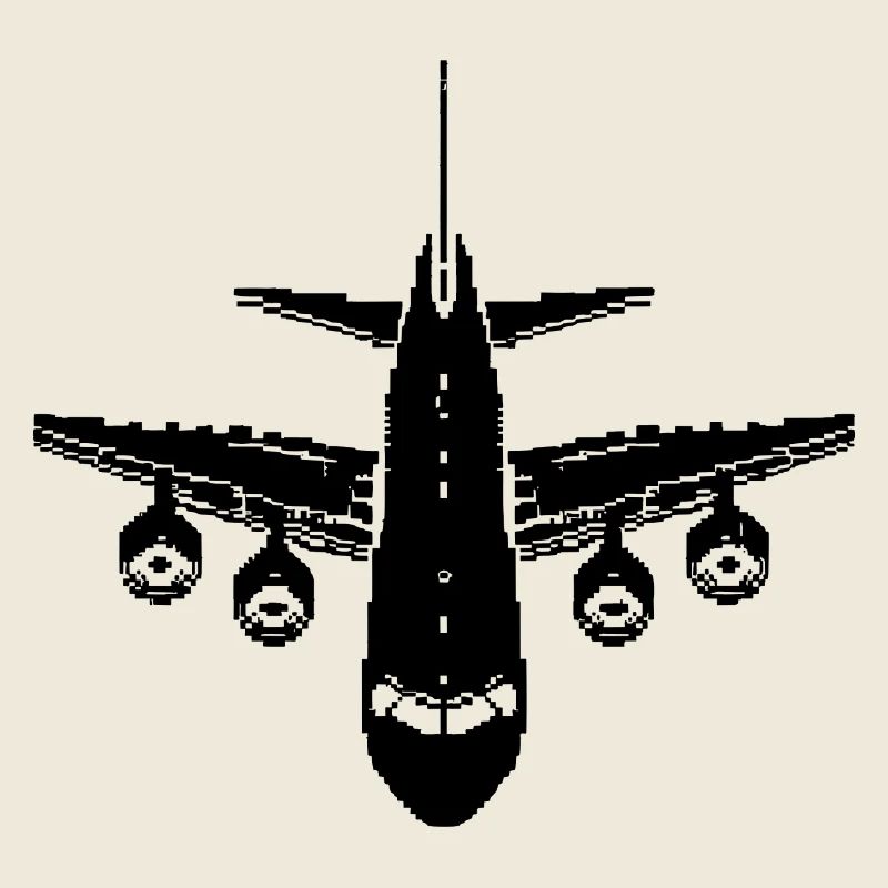 Flugzeug Pixel Grafik