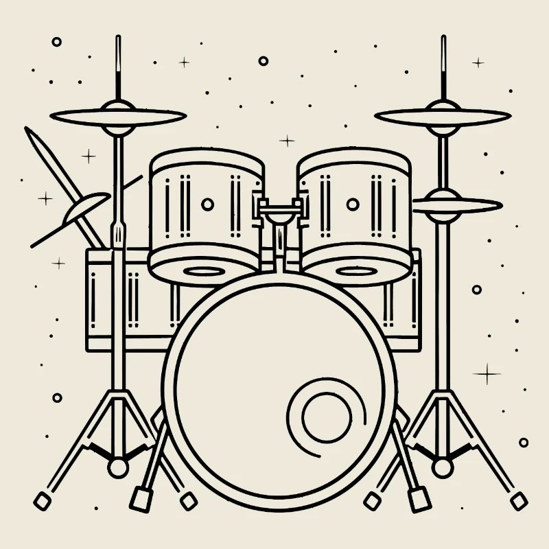 Dessin de batterie