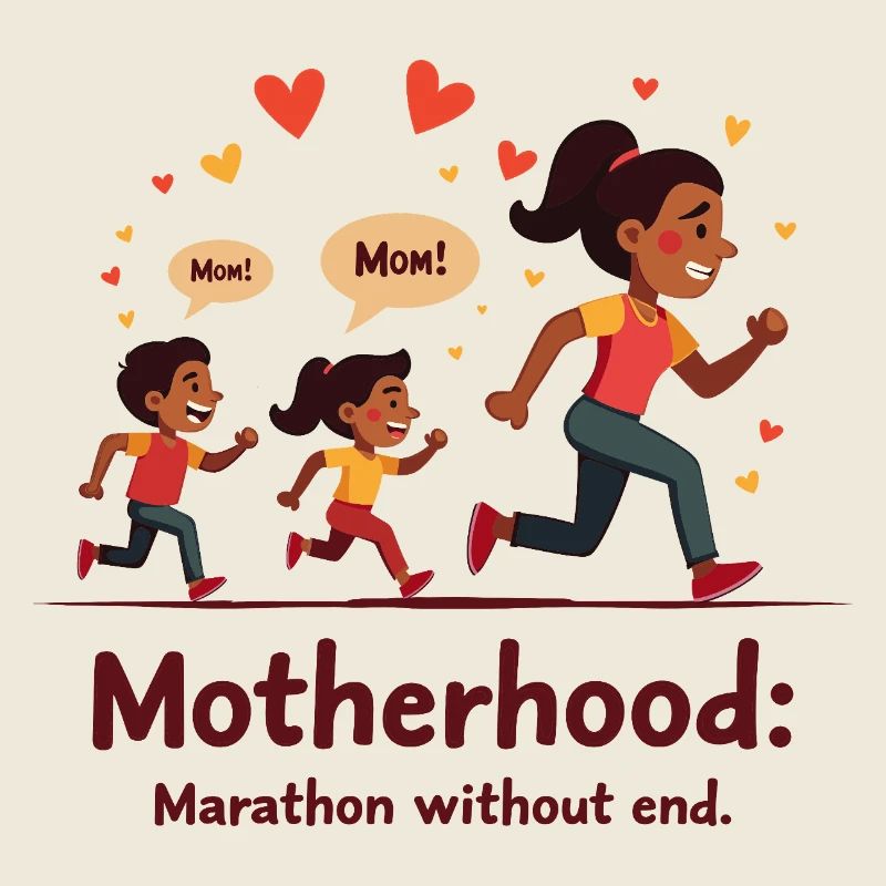 Être mère : un marathon sans fin.