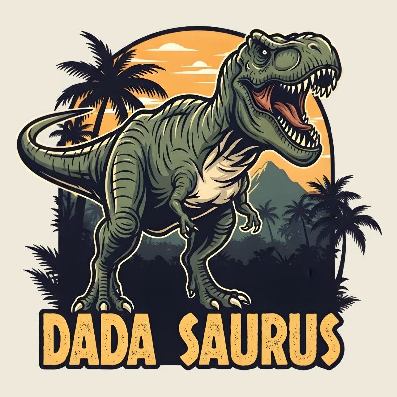 Dada Saurus T-Rex Illustration