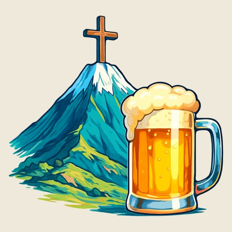 Bergkreuz Bierfest Illustration