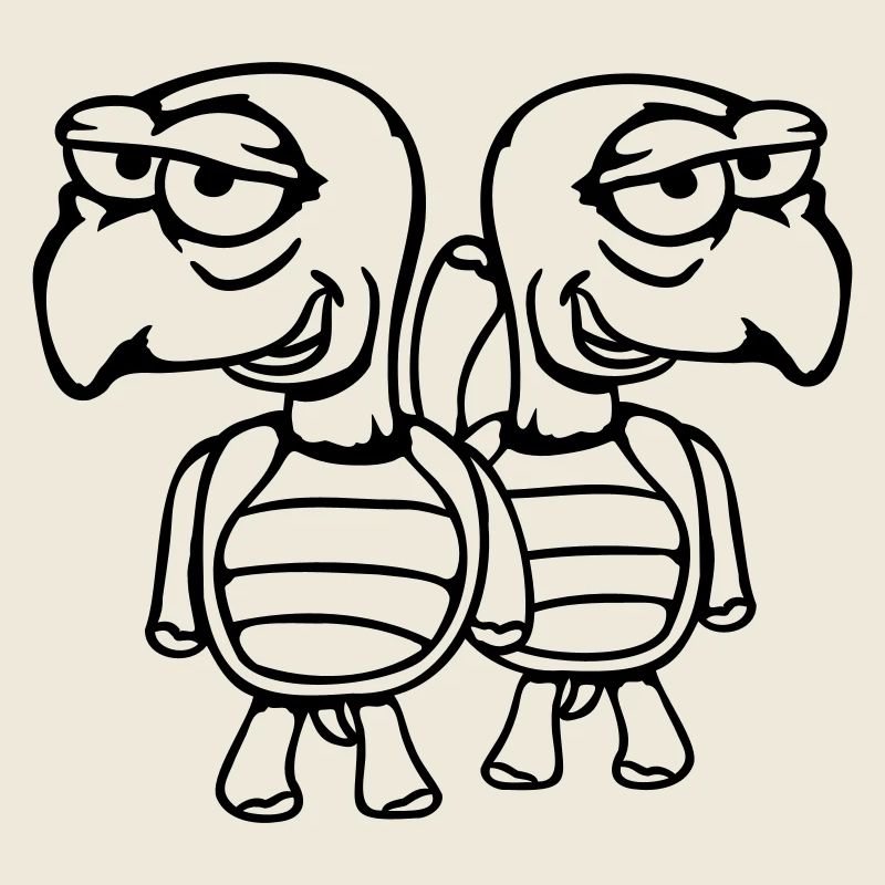 2 turtles friends funny silly embarrassing team