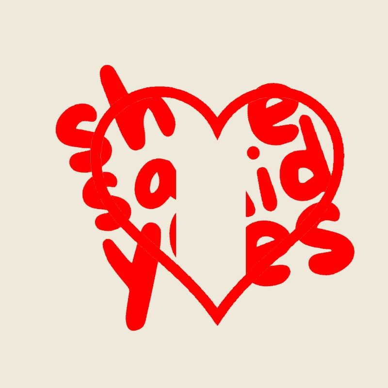 Coeur avec amour et accent de texte