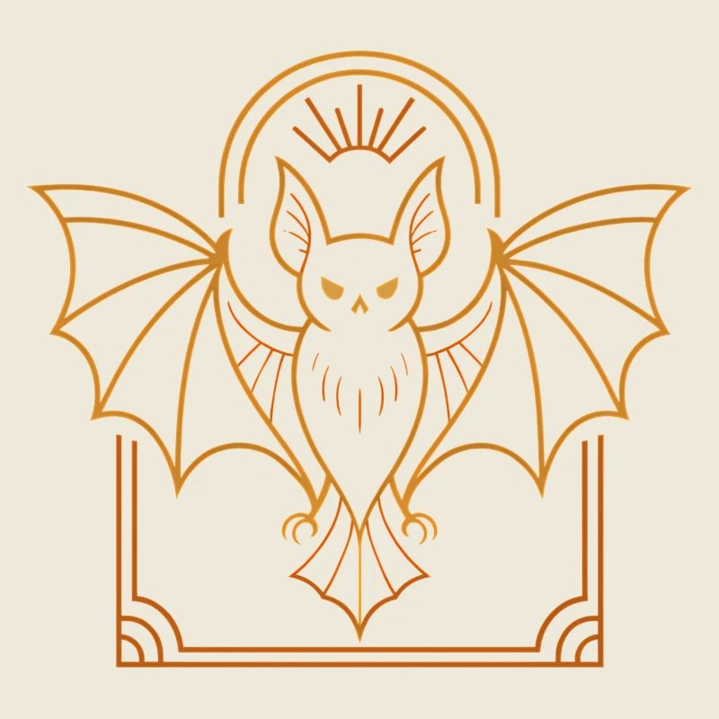 Orange moth bat