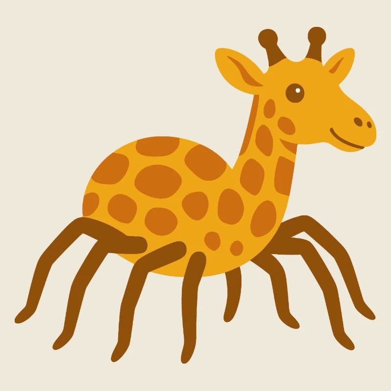Girafe araignée toute mignonne