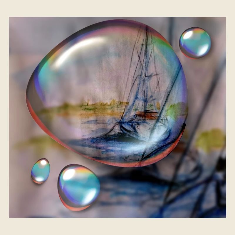 Sailing dream in the fog
